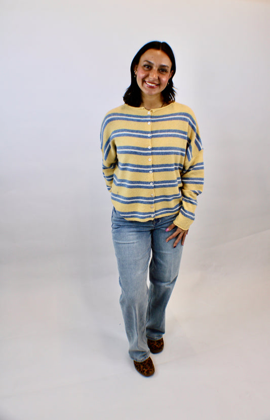 Abby Rose Honey Stripe Piper Cardigan