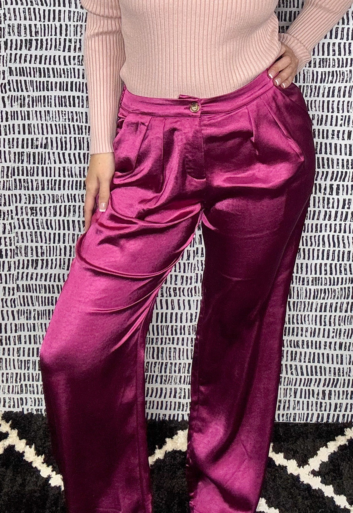 Satin Wide Leg Pant