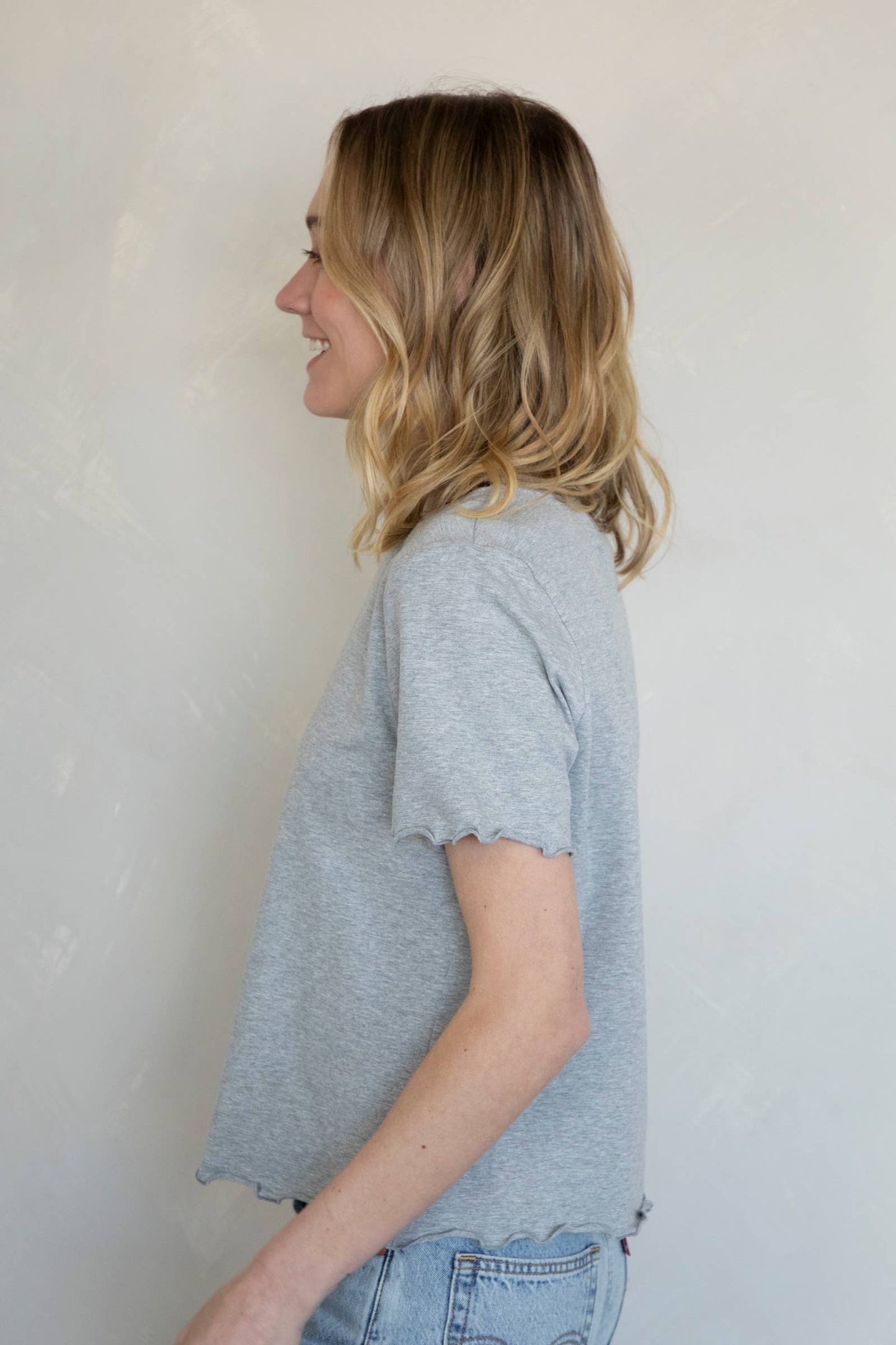 Loren Lettuce Hem Top