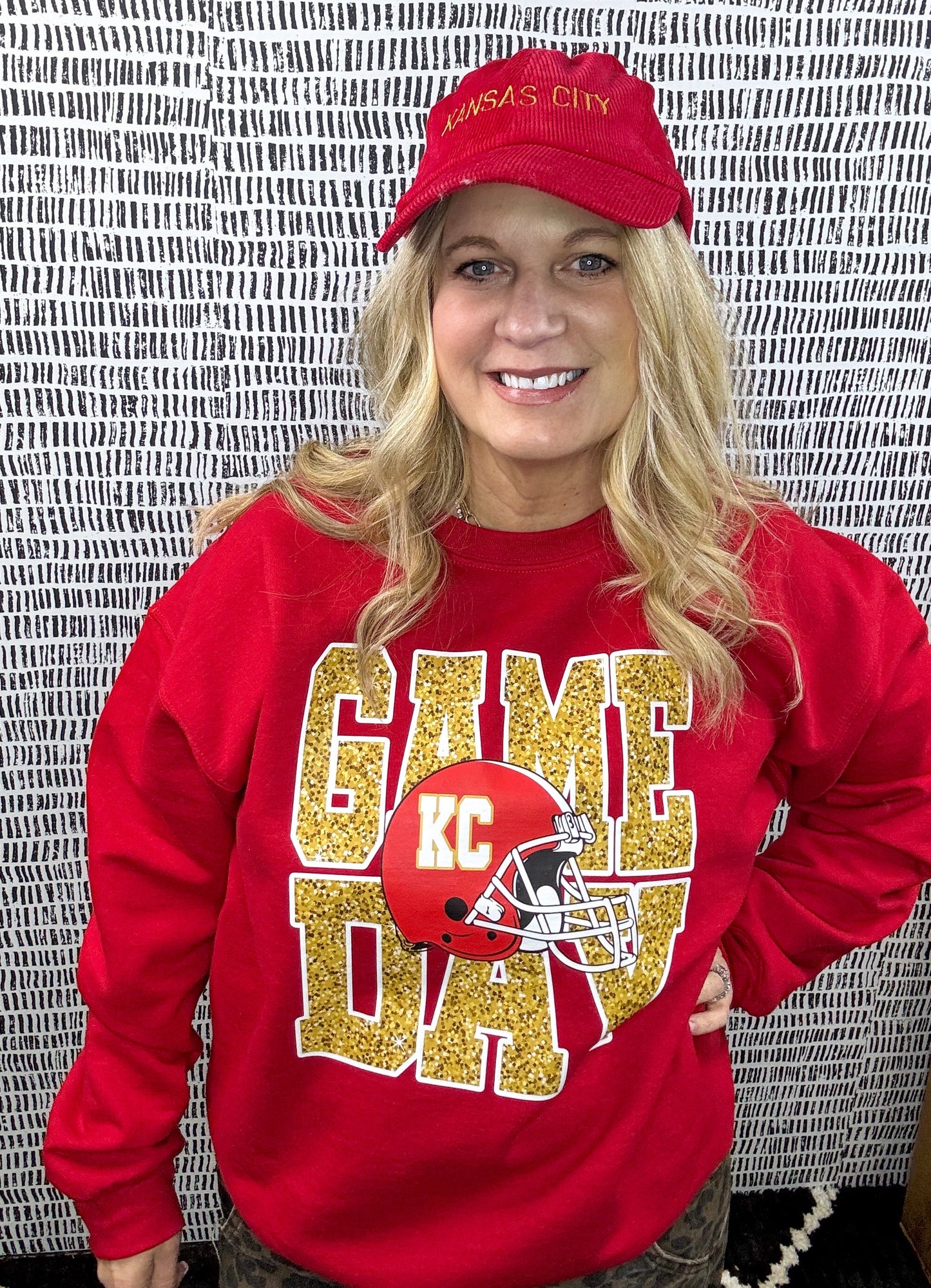 Chiefs Game Day Glitter Sweatshirt