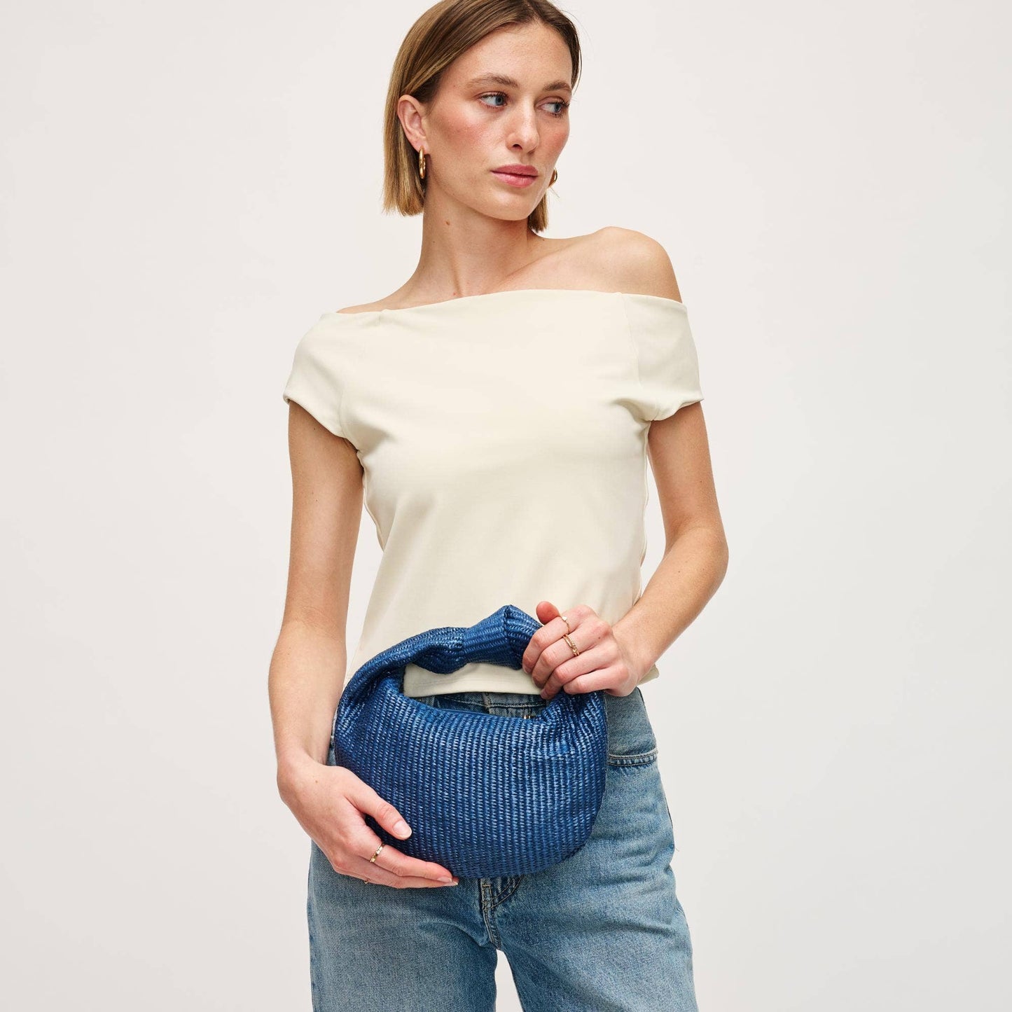 Tracy - Straw Knot Clutch
