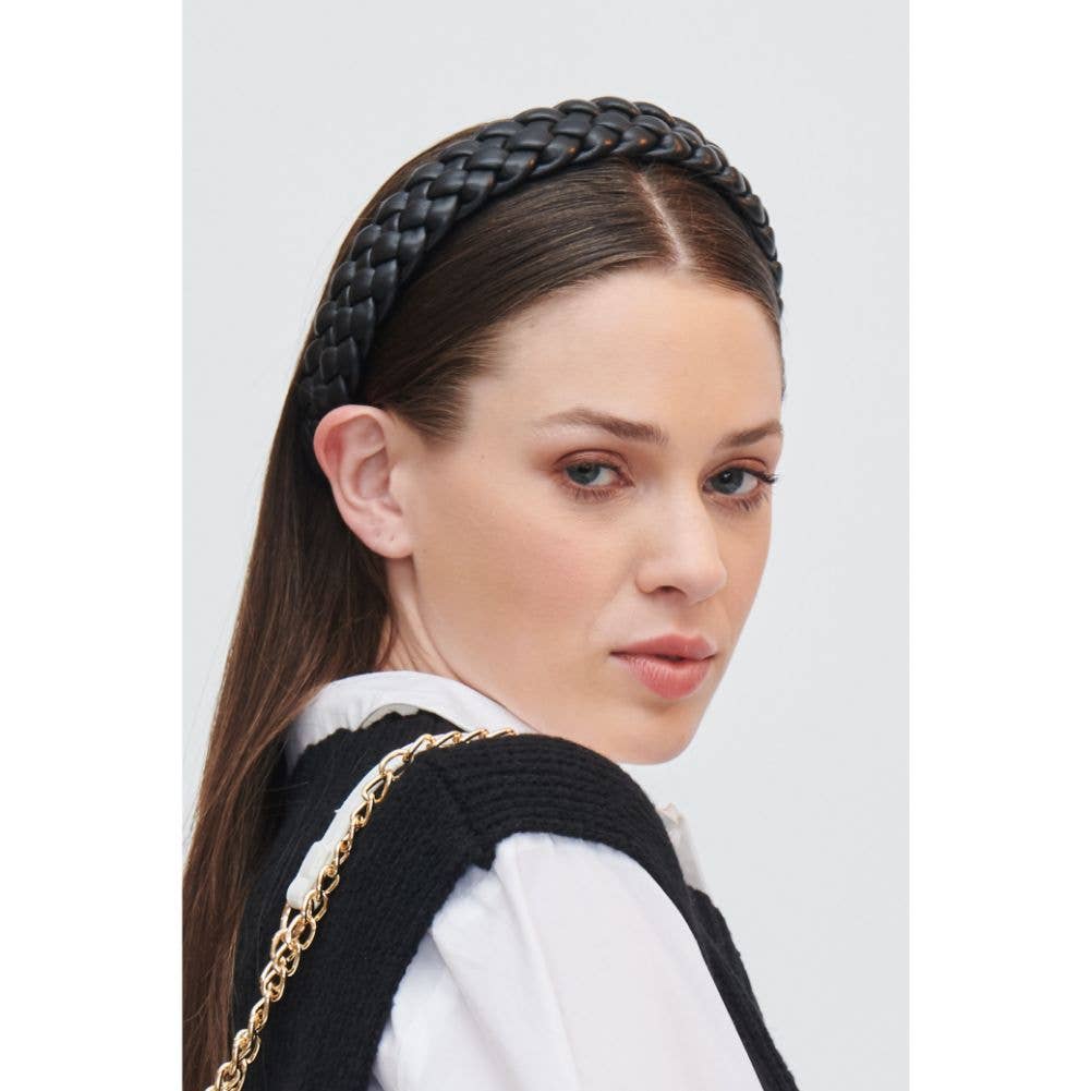 Braided Vegan Leather Headband