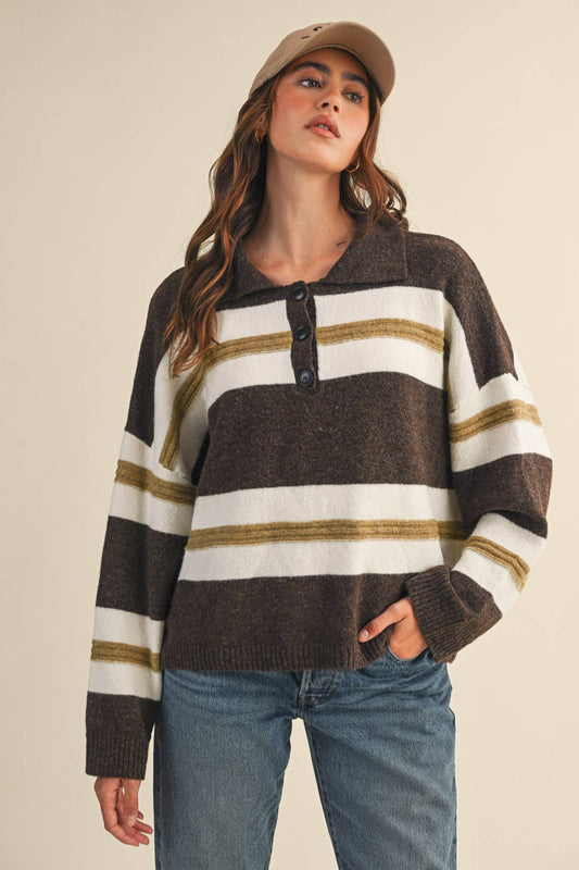 Striped Rugby Sweater
