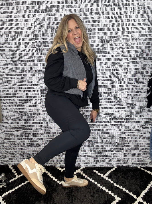 Tapered Band Solid HW Legging