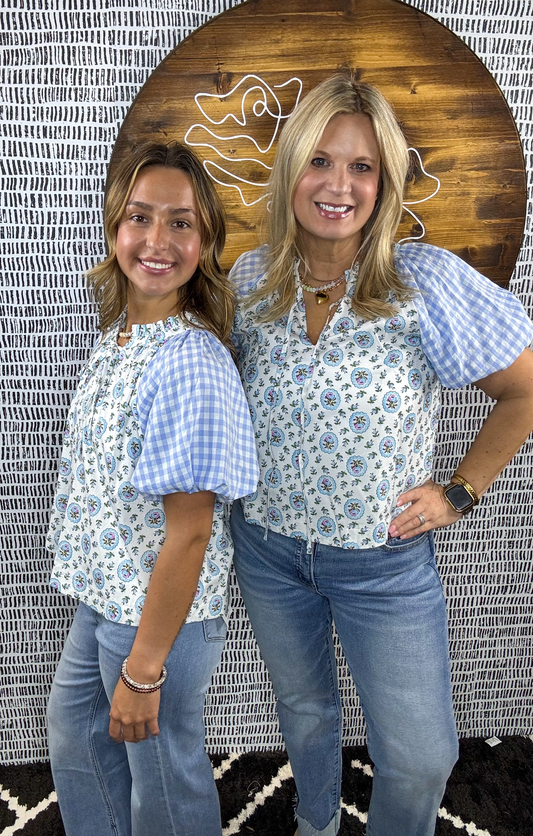 Ainsley Bubble Slv Top