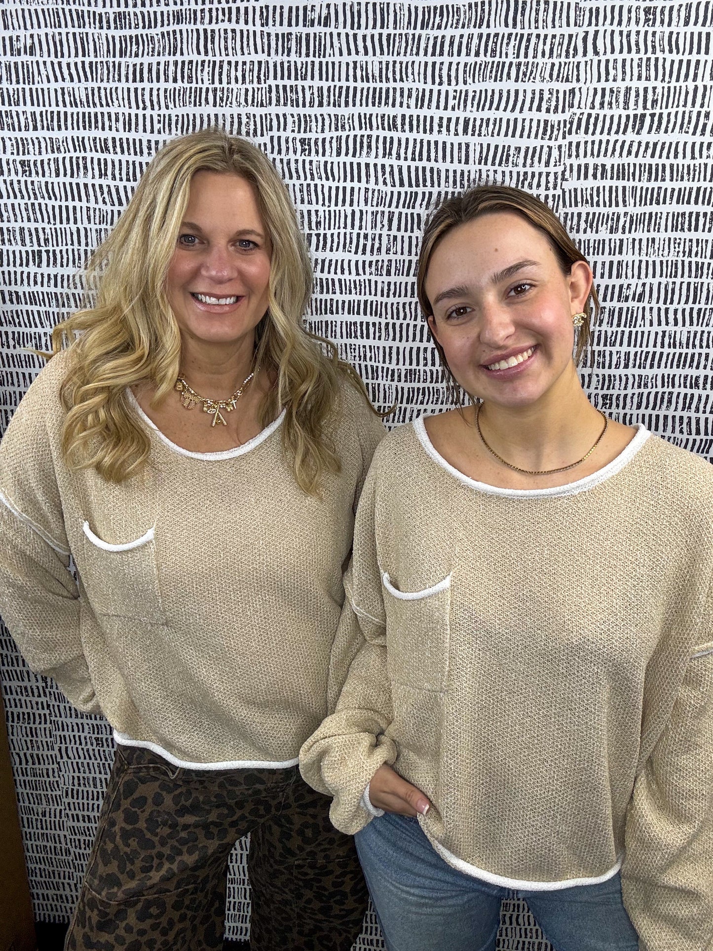 Round Neck Sweater Top