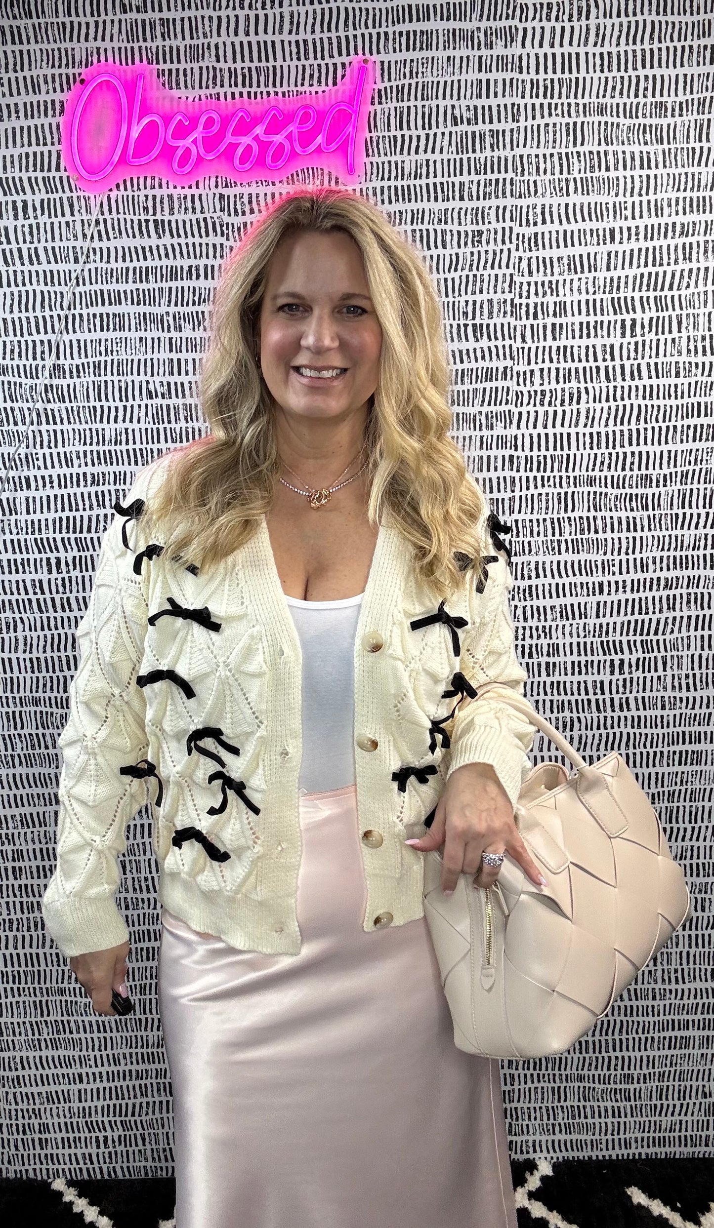 Amy Bow Knit Cardigan