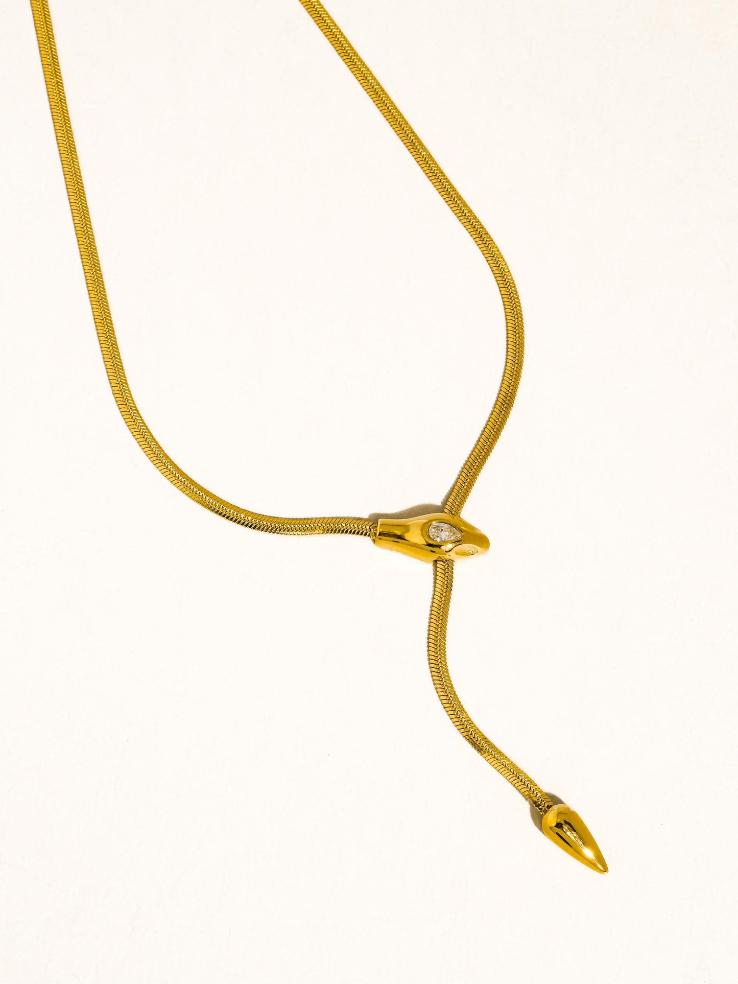 Gildora Serpent Y Lariat Necklace