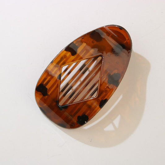 Jumbo Lay Flat Oval Hair Claw Clips