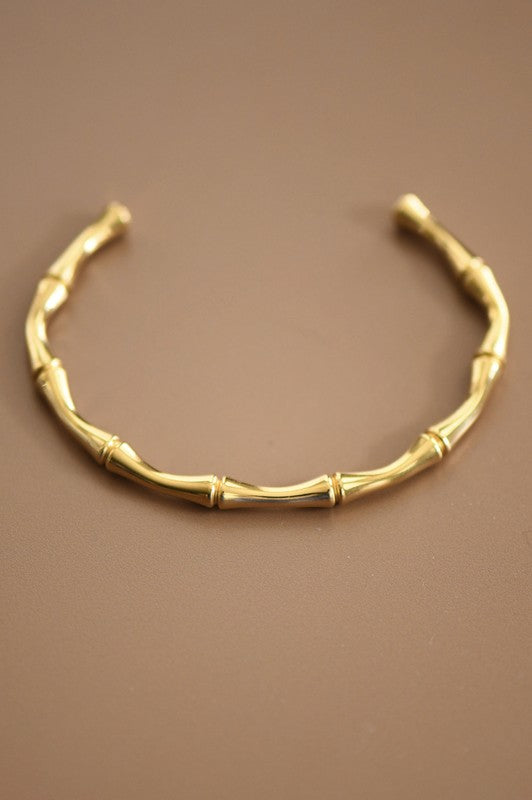 18k Bamboo Cuff