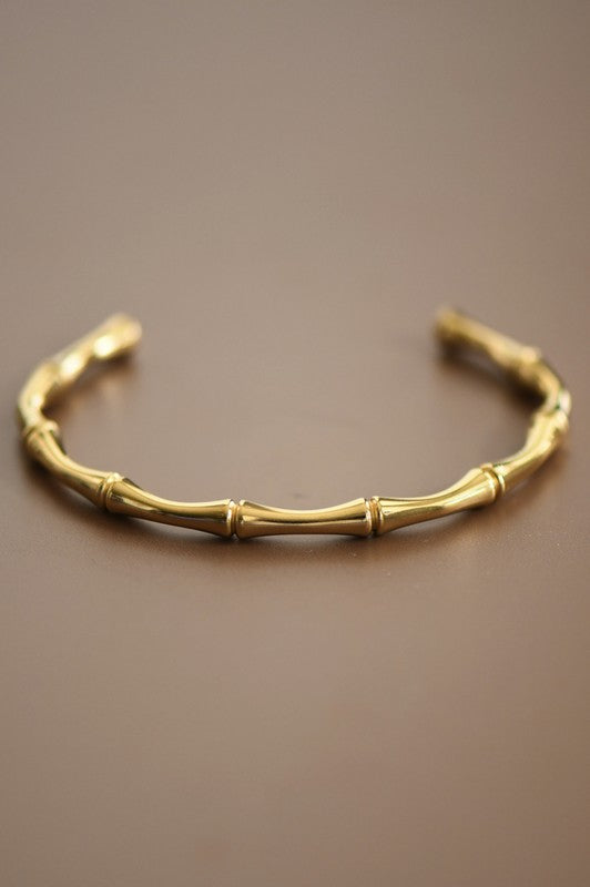 18k Bamboo Cuff