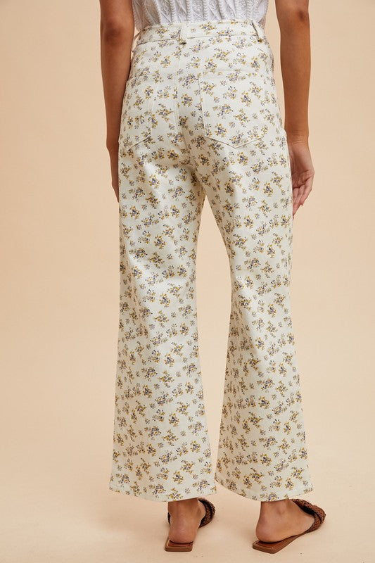 Ashley Front Pocket Stretch Wide Leg Jeans