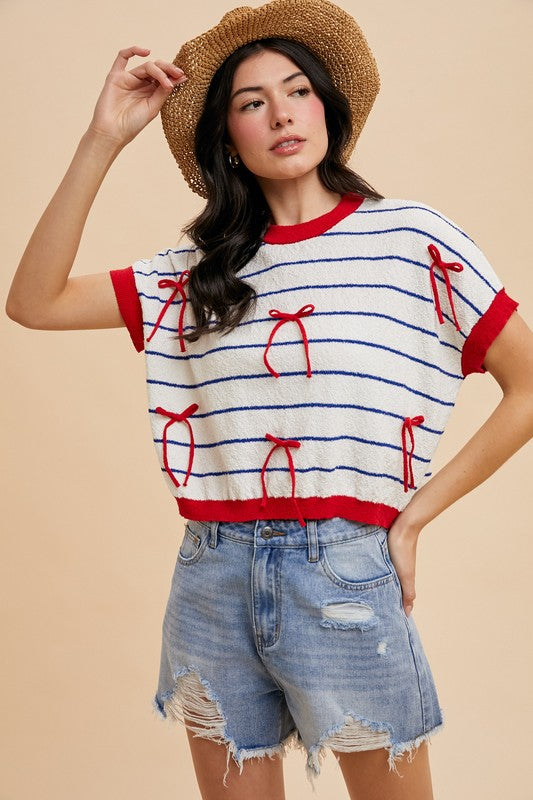 Baily Bow Stripe Sweater