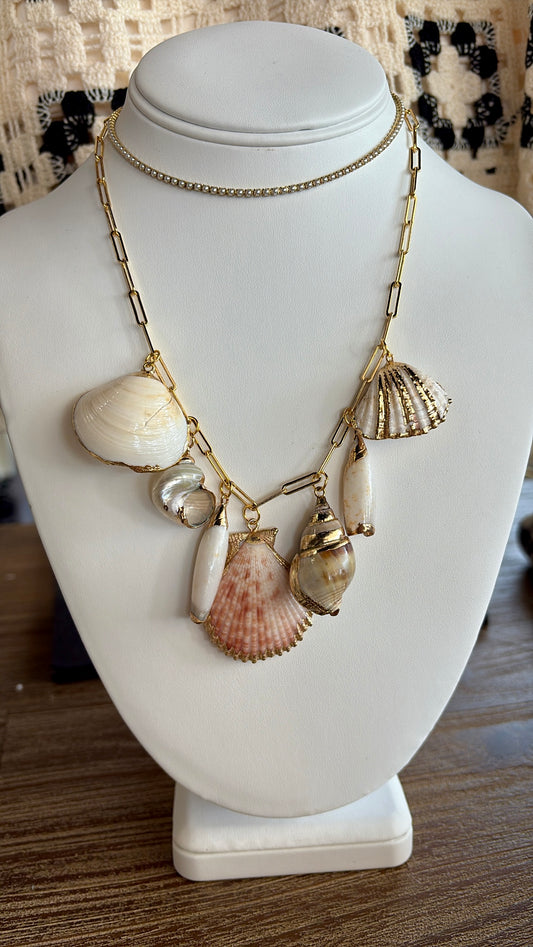 Custom Seashell Charm Necklaces