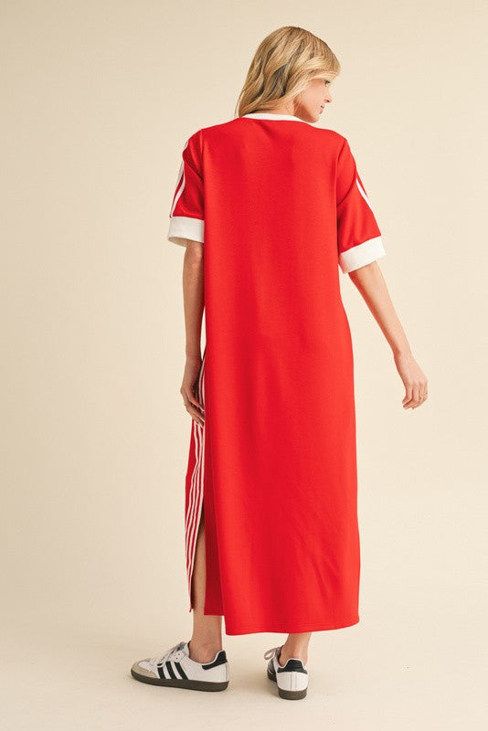 Samantha Sporty Chic Casual Maxi Dress
