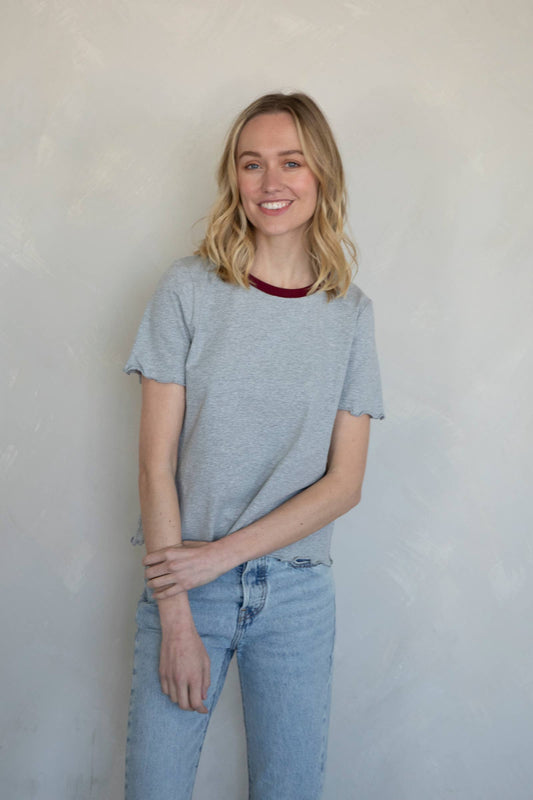 Loren Lettuce Hem Top