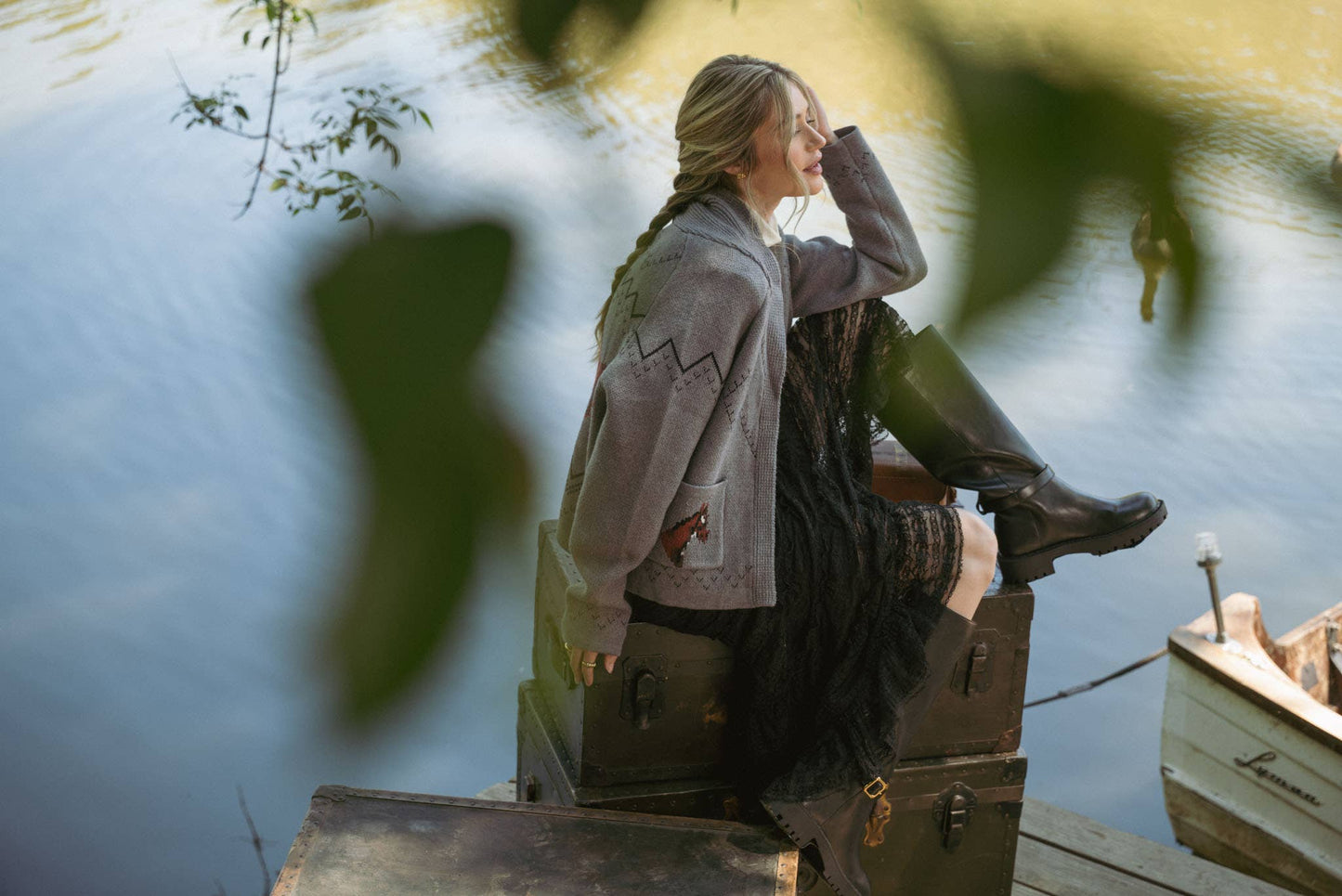 Horse Knit Sweater Cardigan