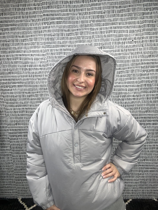 Nylon Hooded Pullover