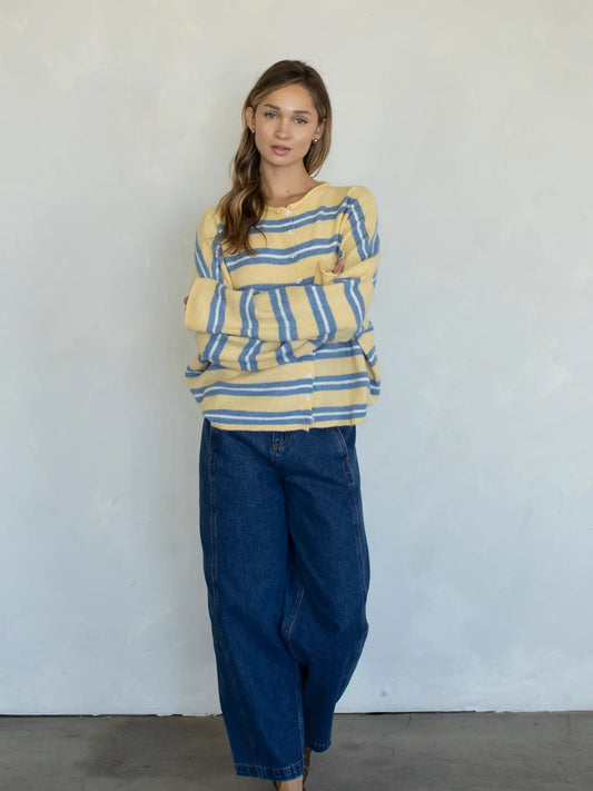 Abby Rose Honey Stripe Piper Cardigan