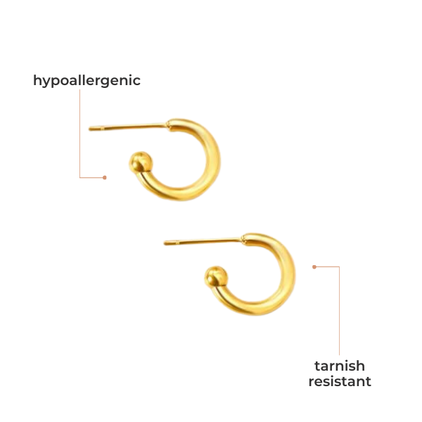 Kansas City Script Royal Blue Huggie Hoops