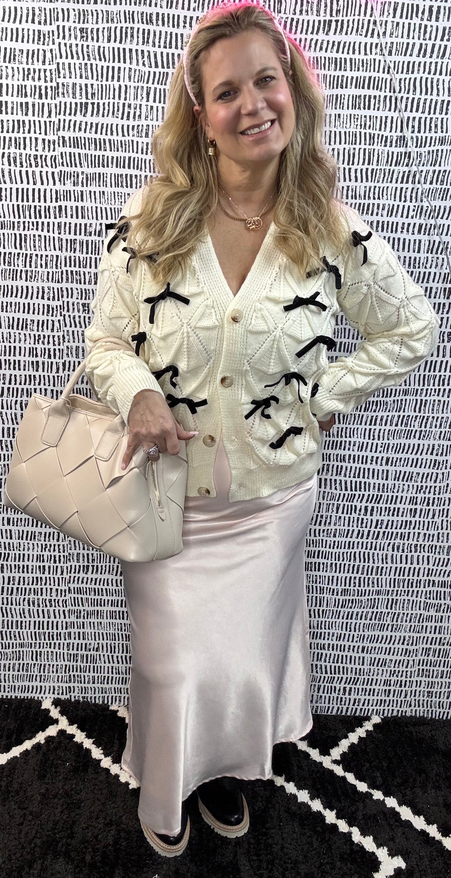 Amy Bow Knit Cardigan