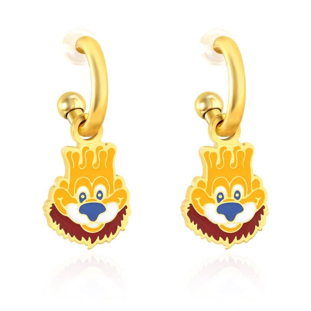 Kansas City Royal Mascot Earrings