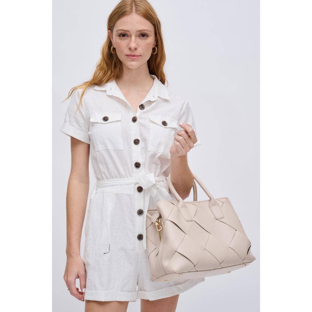 Phoebe Woven Multi Compartment Satchel