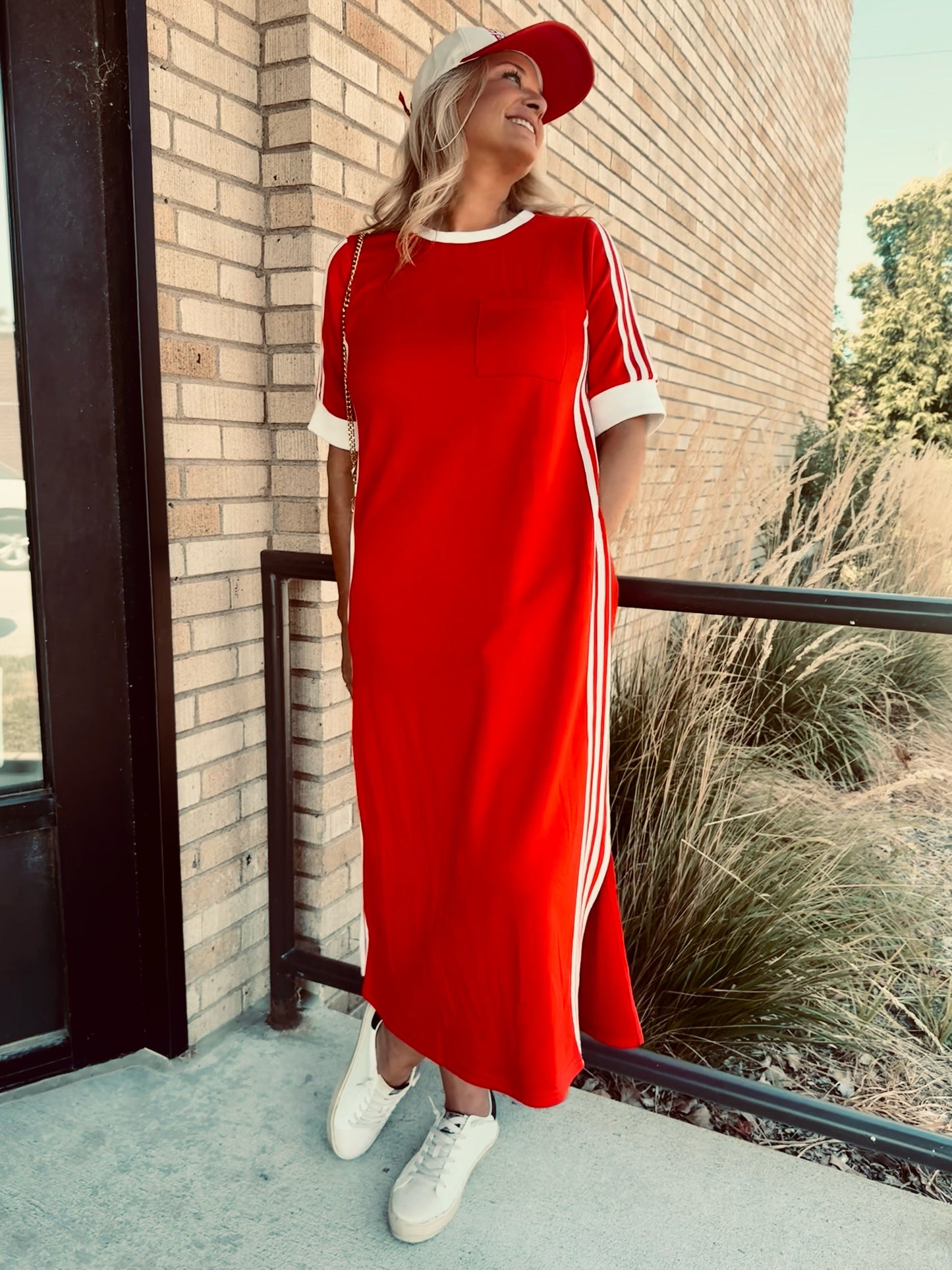 Samantha Sporty Chic Casual Maxi Dress