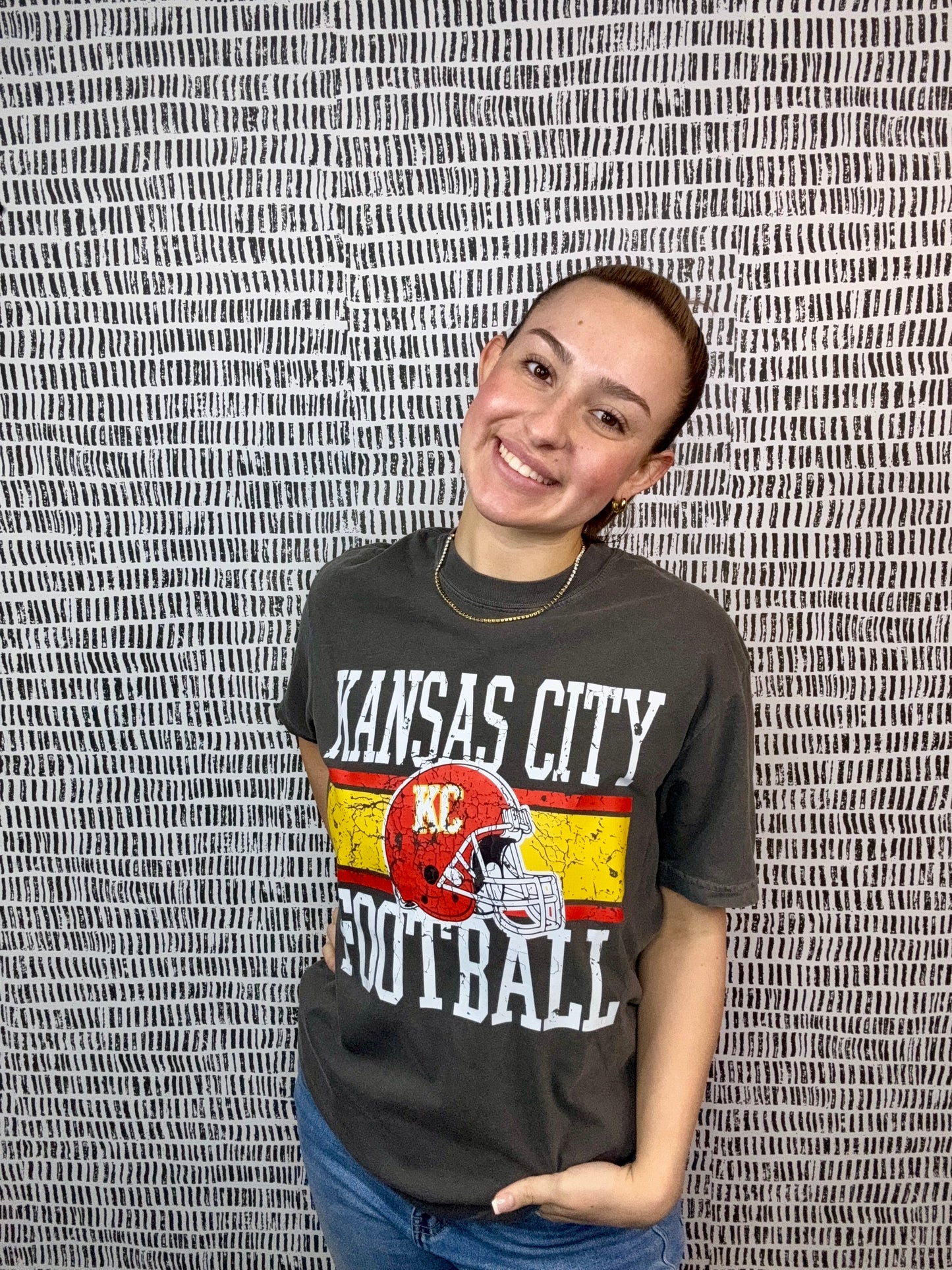 KC Football Block Tee