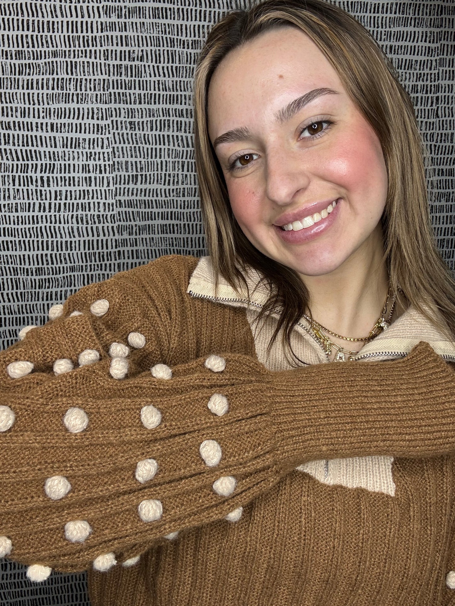 Contrast Turtle Neck Sweater