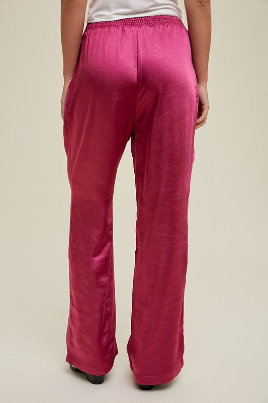 Satin Wide Leg Pant