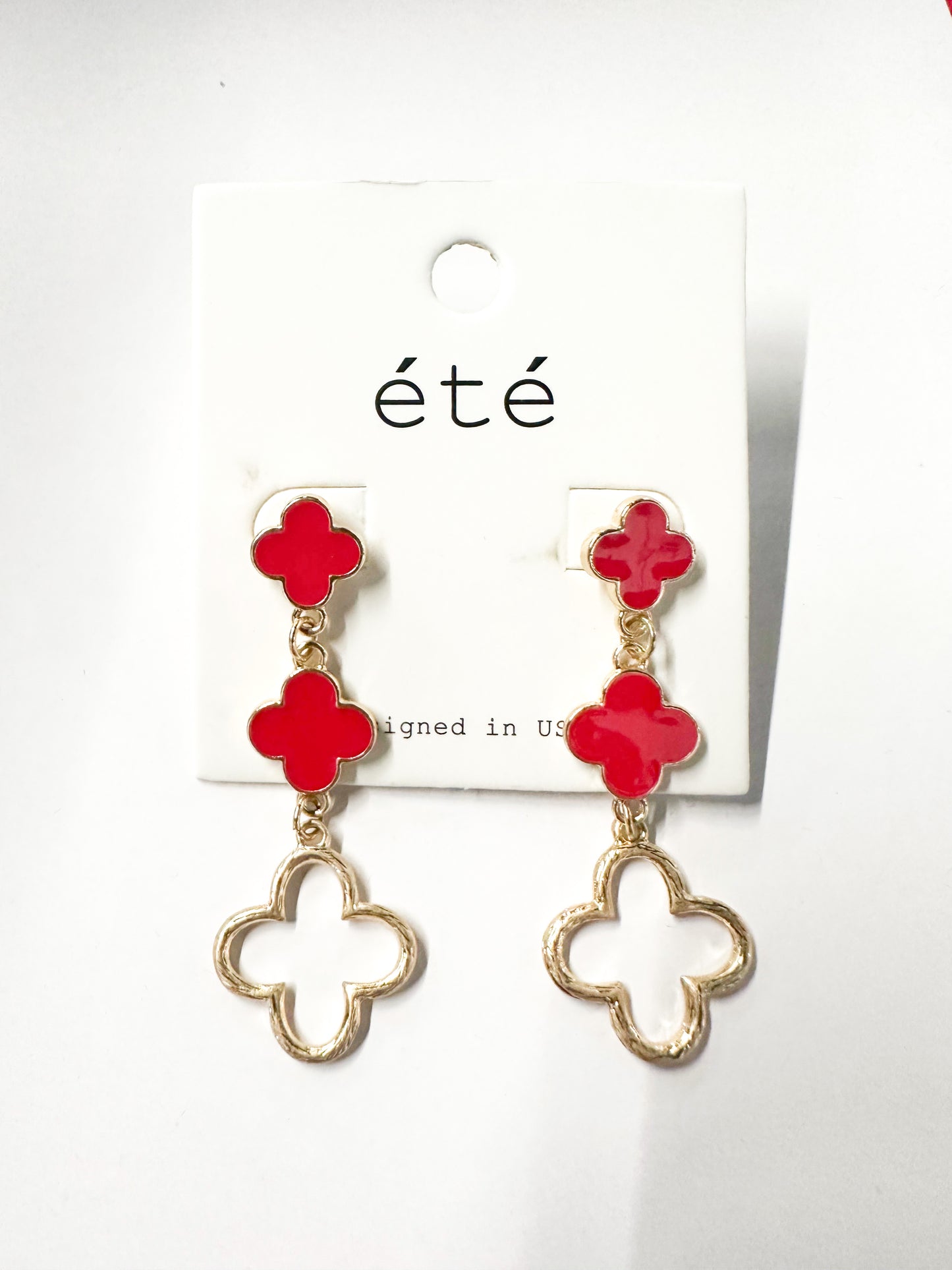 Three Tier Cleef Earing