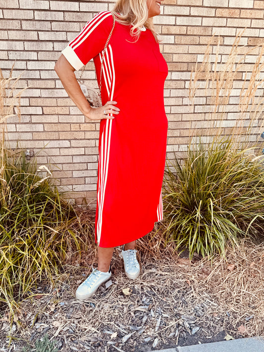 Samantha Sporty Chic Casual Maxi Dress