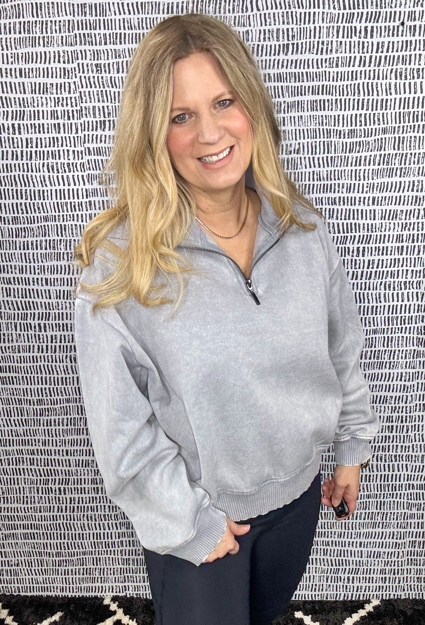 Acid Fleece Half Zip