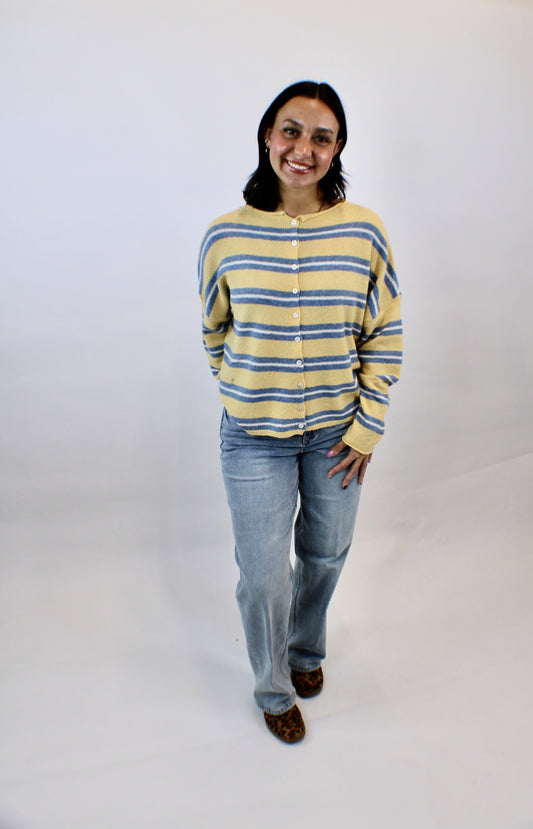 Abby Rose Honey Stripe Piper Cardigan