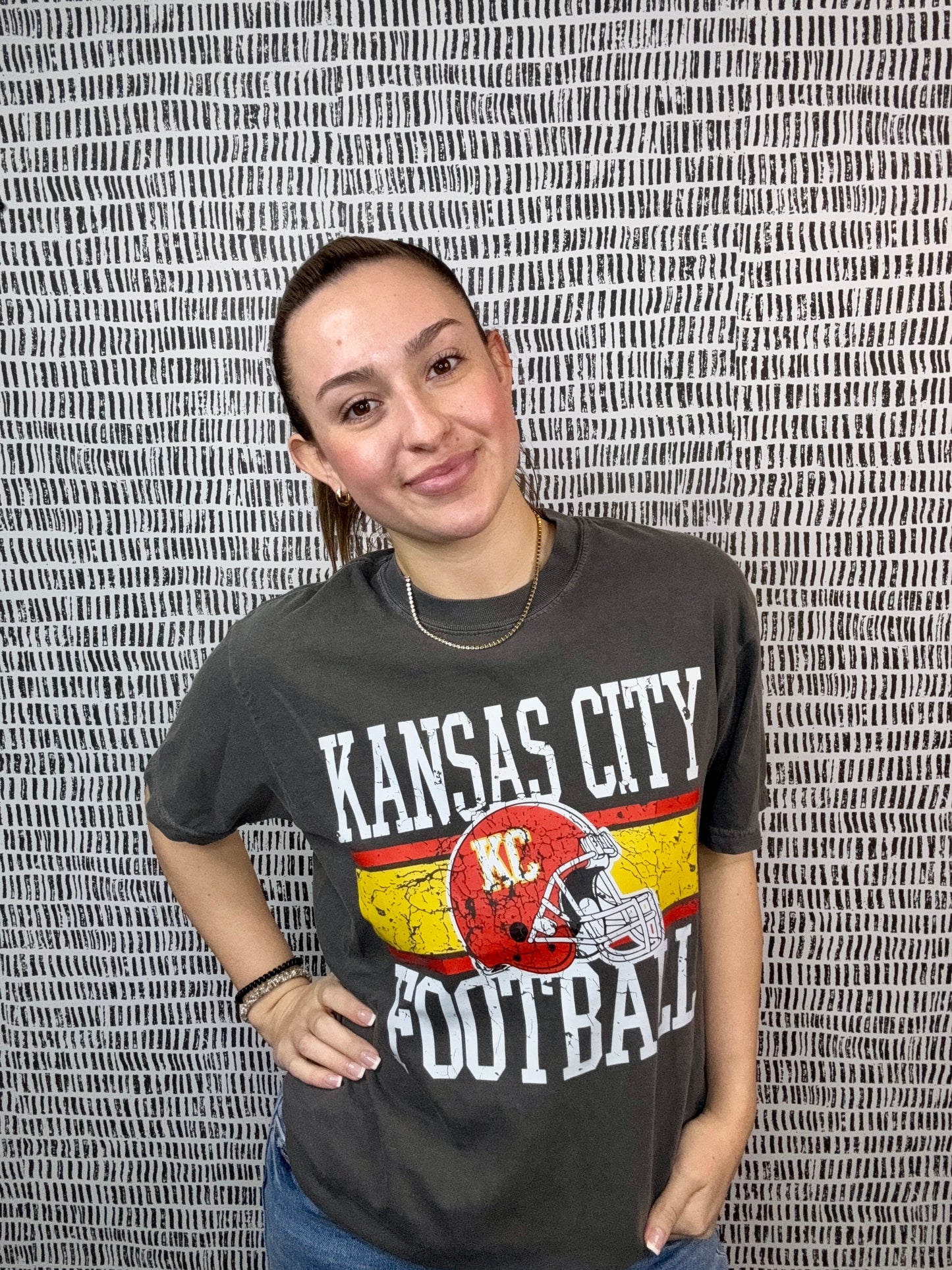 KC Football Block Tee