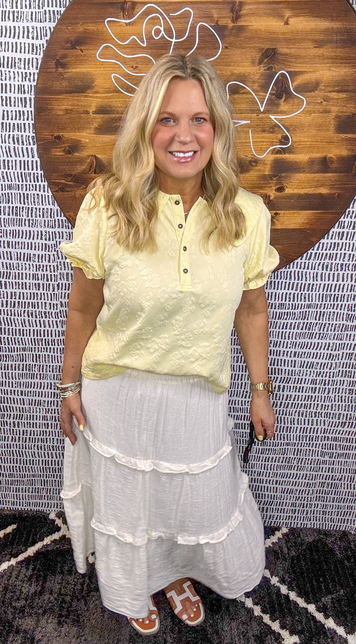 Jayla Ruffle Textured Skirt