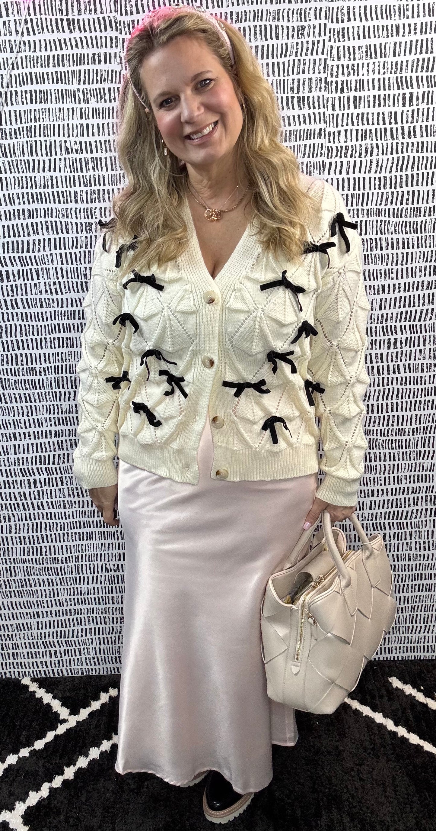 Amy Bow Knit Cardigan