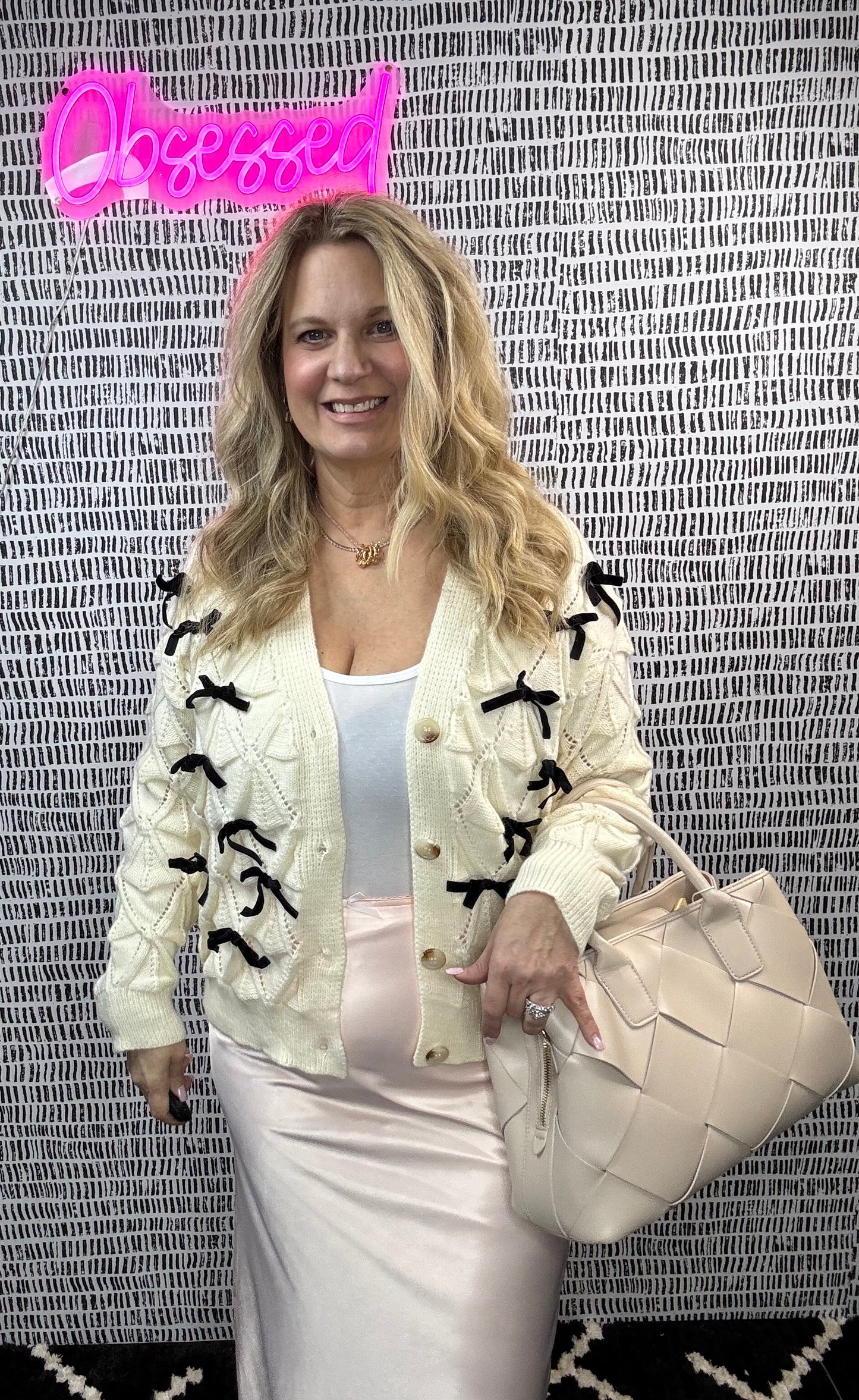 Amy Bow Knit Cardigan