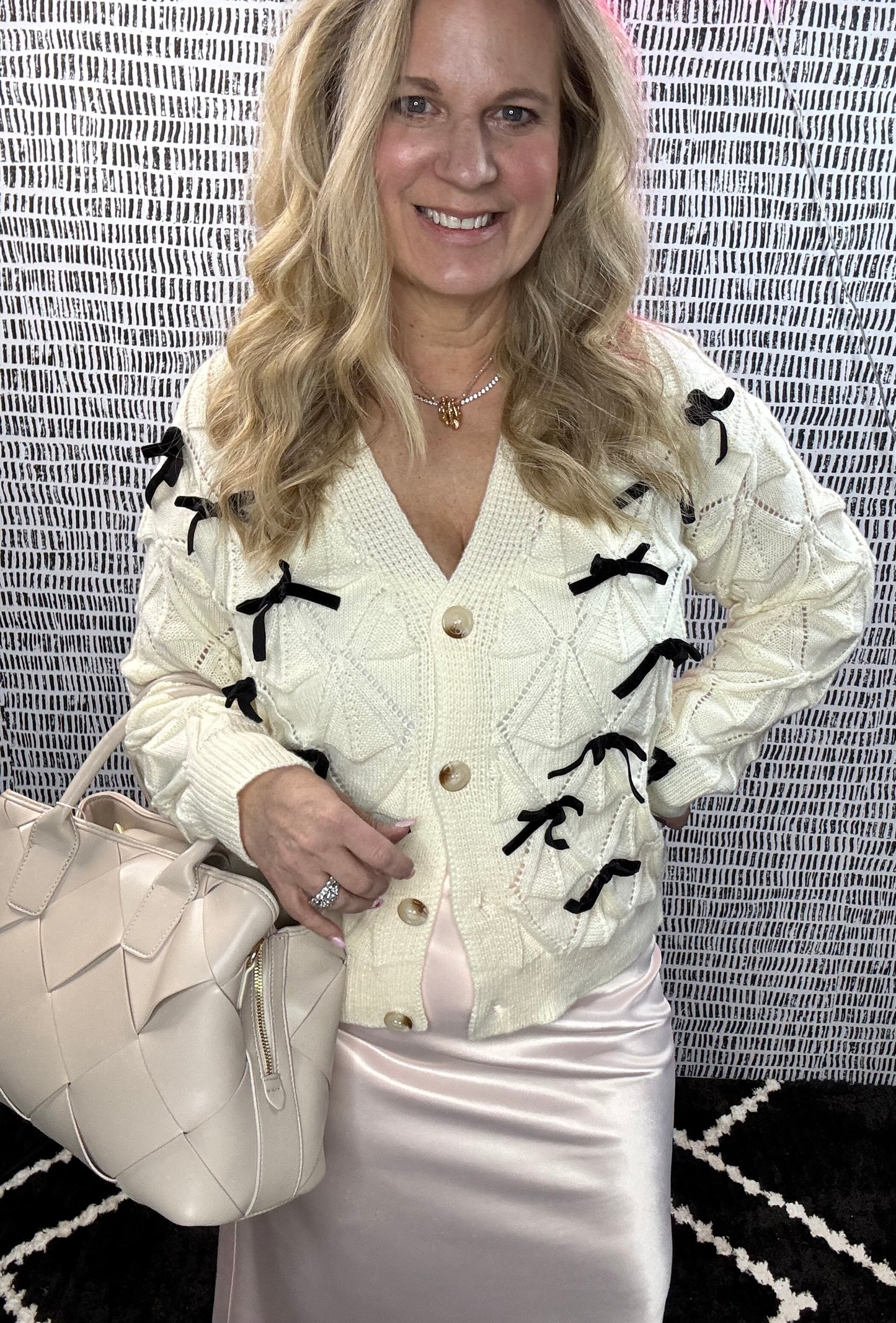 Amy Bow Knit Cardigan