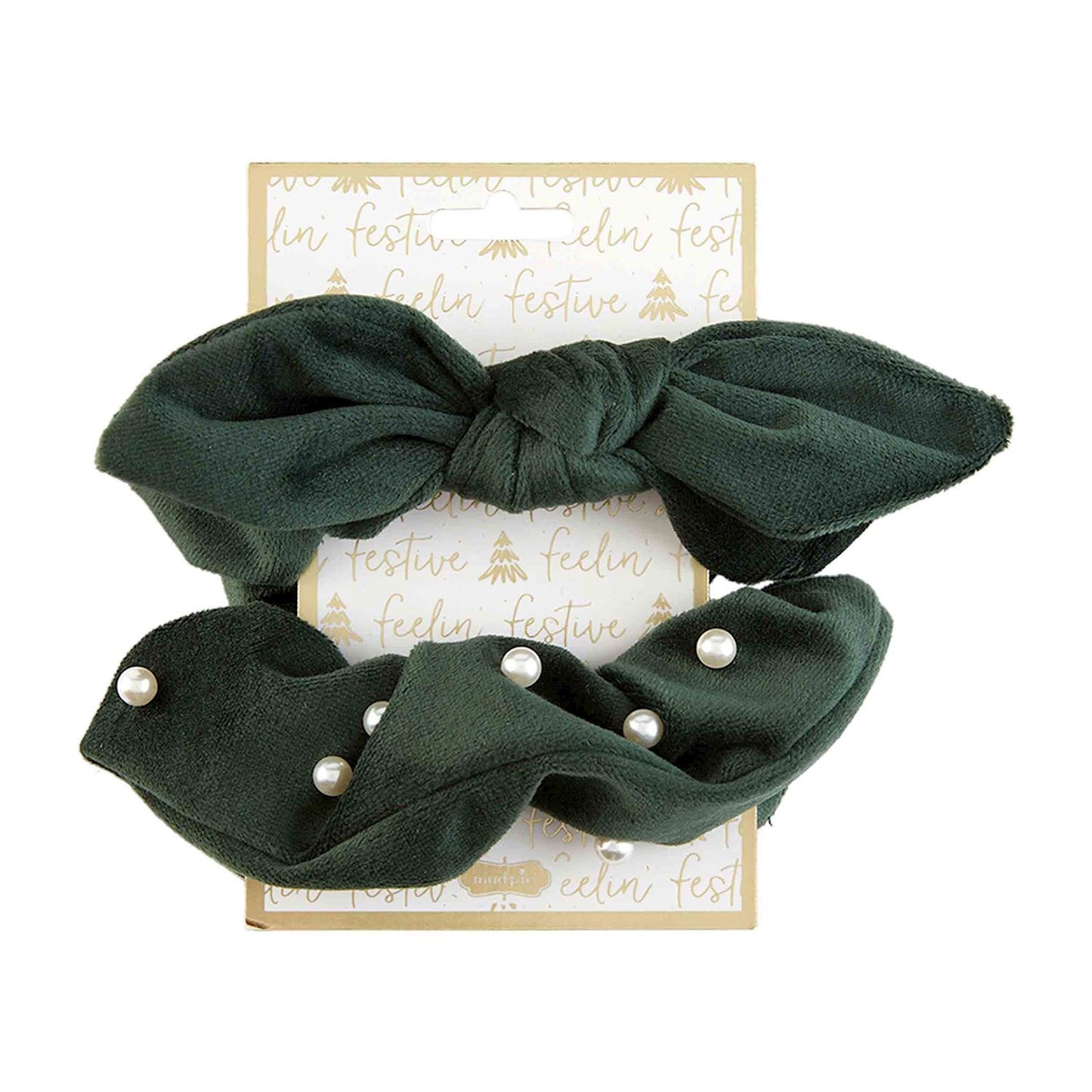 Pearl Velvet Scruchie Set