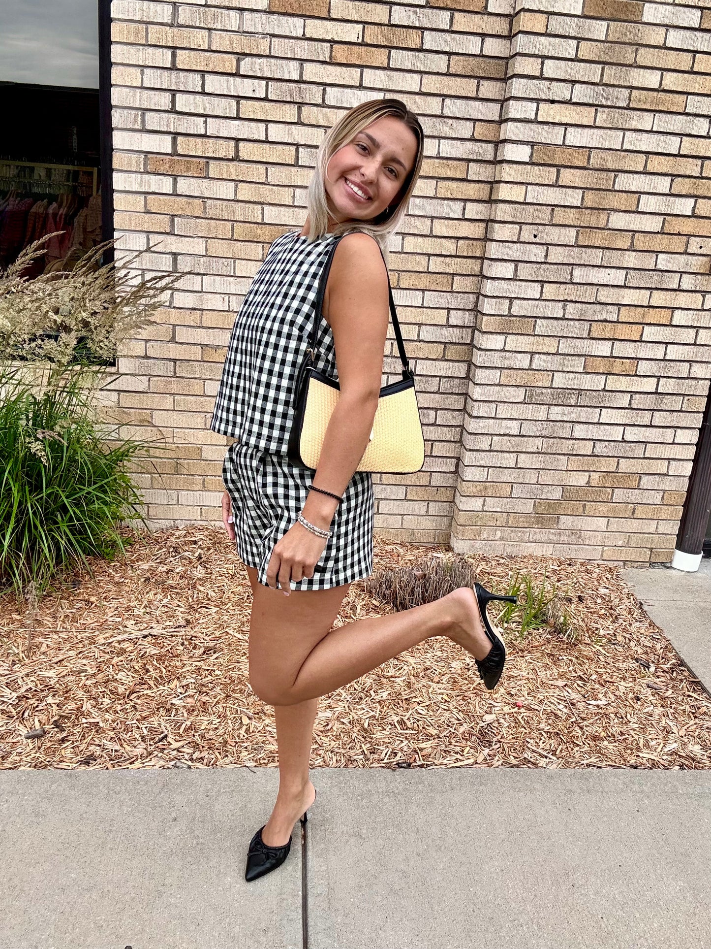Amelia Gingham Top