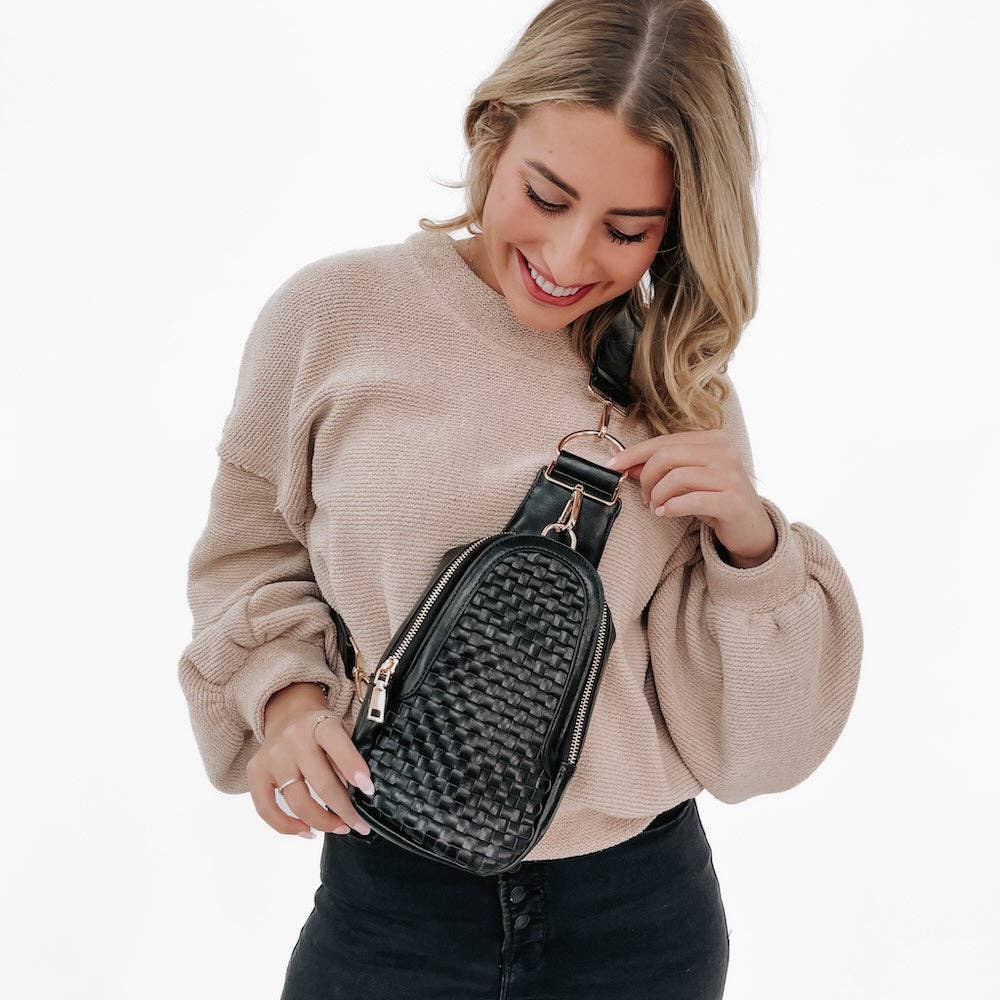 Waverly Woven Sling Bag (Free Strap Extender!)