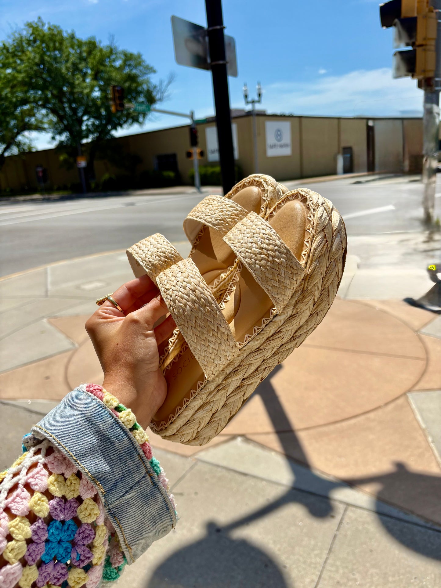 Marley Basket Woven Platform Sandal