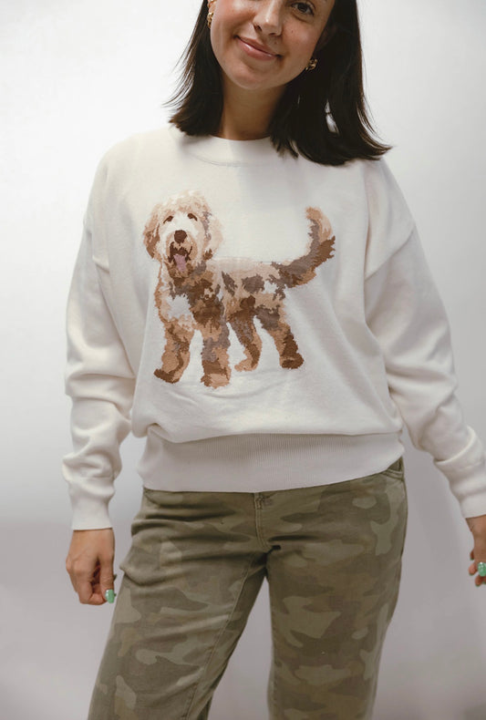 Doodle Graphic Sweater