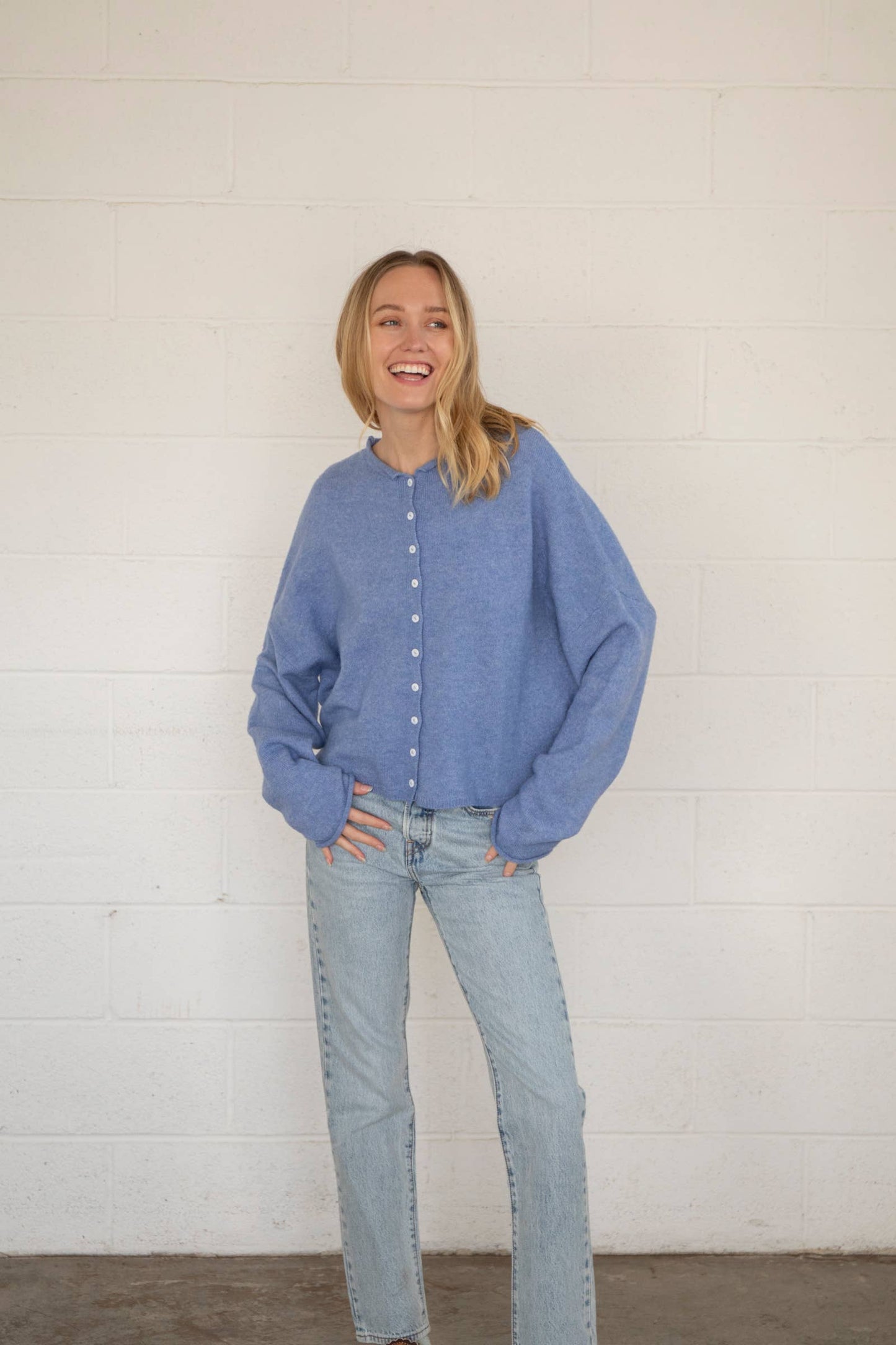 Abby Rose Dusty Blue Piper Cardigan *Preorder Ships 10/30