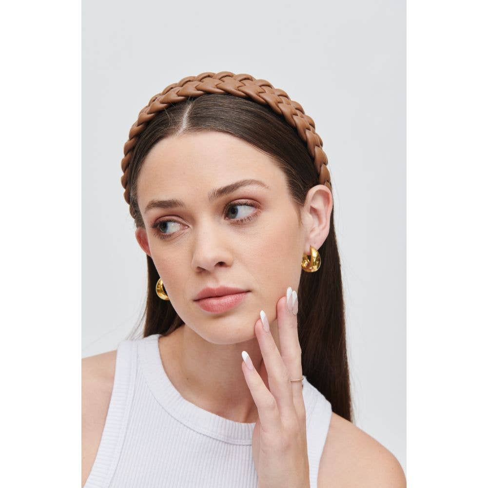 Braided Vegan Leather Headband