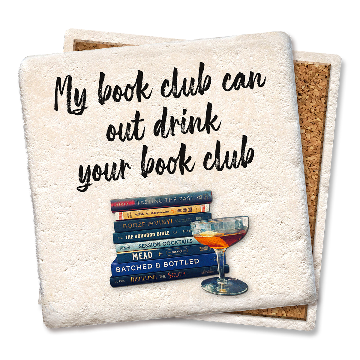 Drink Coaster My book club Coaster