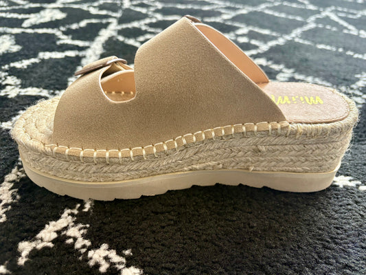 Hazel - Double Buckle Chunky Platform Sandals