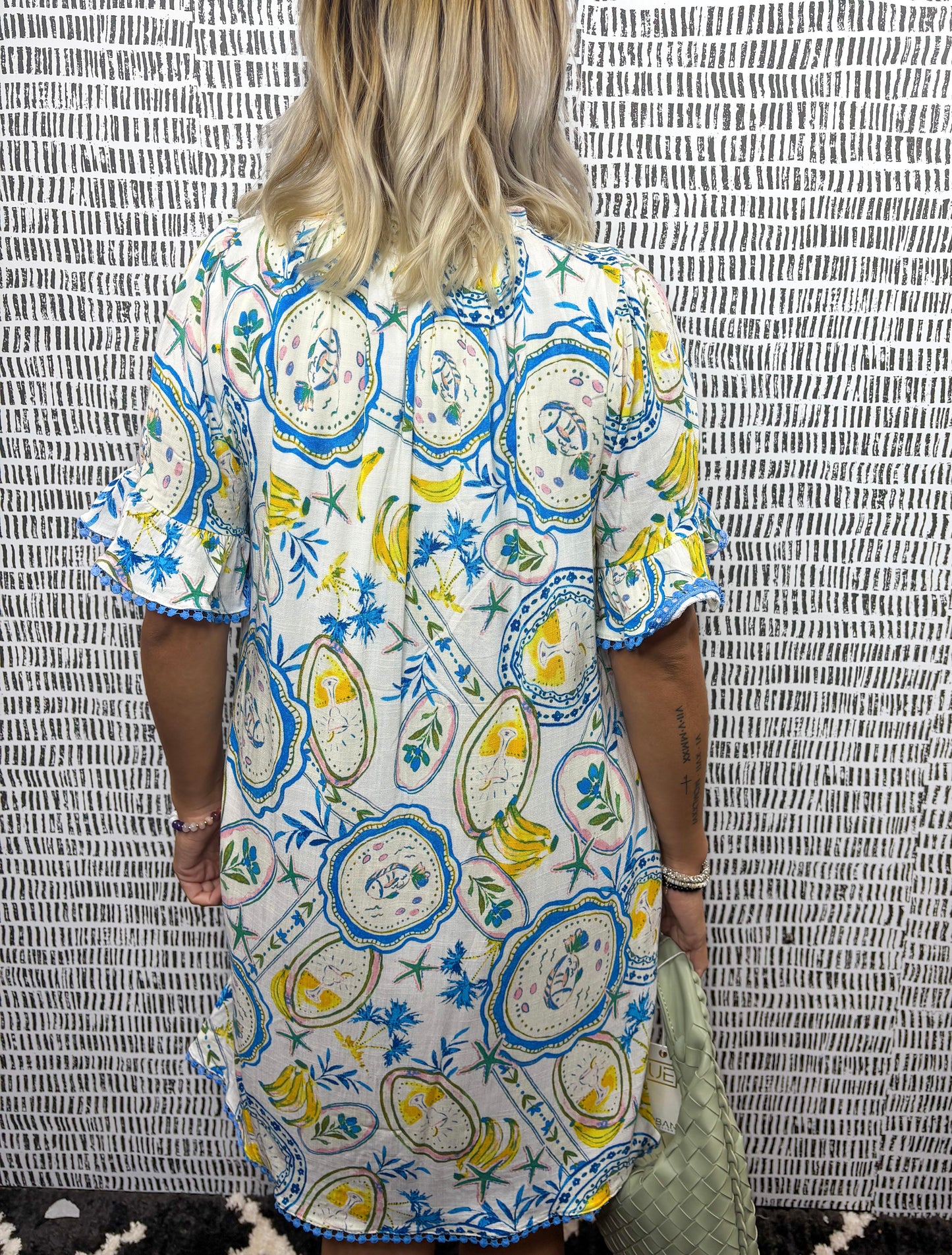 Darcie Harvest Island Ruffle A-line Dress